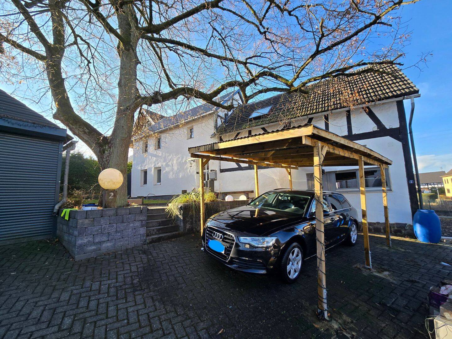 Charmantes Fachwerkhaus mit Garten und Werkstatt mit Hebebühne auf ca. 390m² – Güllesheim – Bild 1 von 9