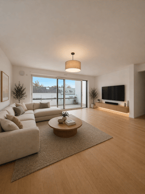 Bezugsfertige 3-Zimmer-Dachgeschosswohnung mit Südterrasse - Erbbaurecht