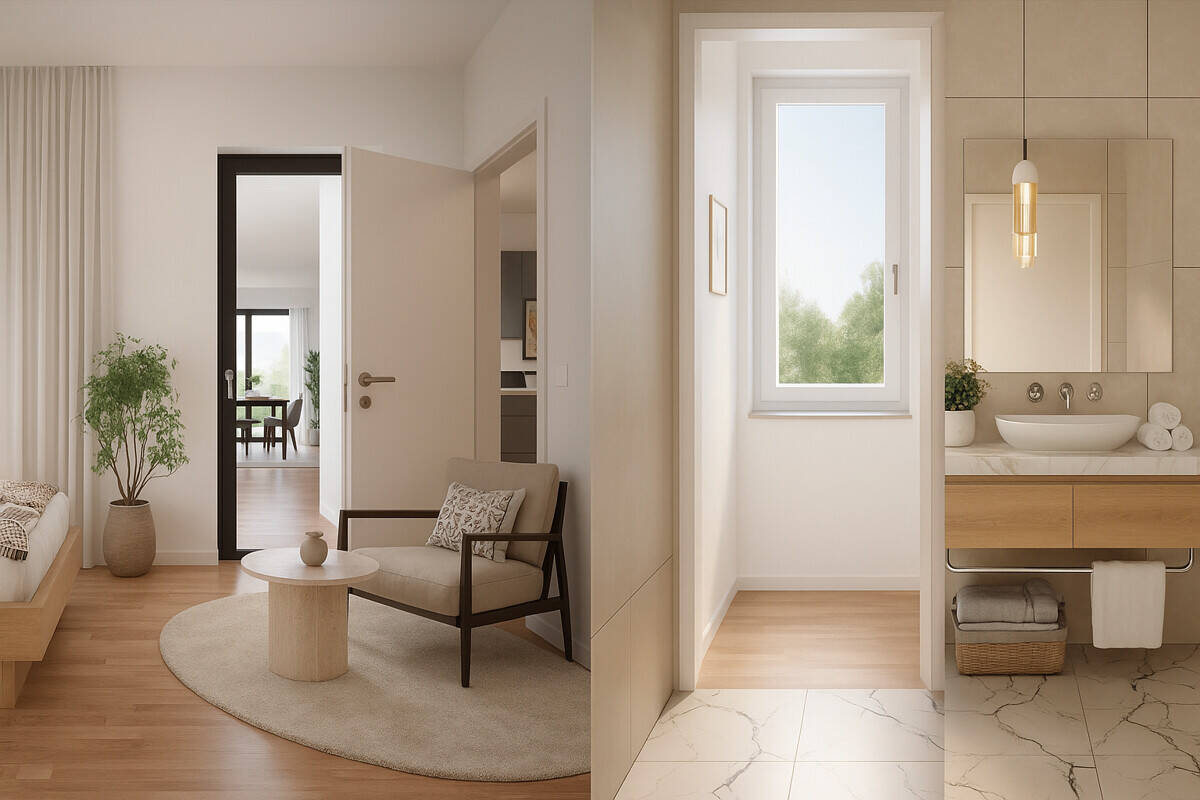 Weißensee: ERSTBEZUG im NEUBAU ab 2026: 3-4 Zi-Wohnung mit 2 SÜD Balkonen – Berlin – Vorschaubild 2