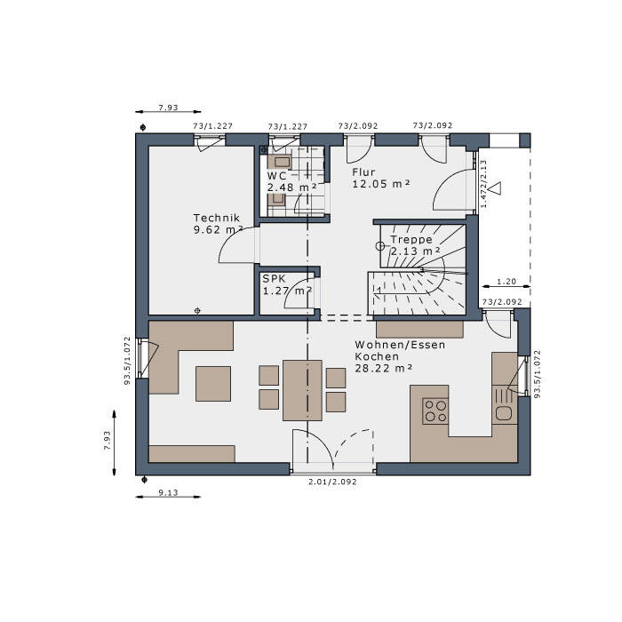 Schwabenhaus TOP DEAL !! 107qm BAU-MIT-HAUS inkl.626qm Grundstück – Kritzmow – Vorschaubild 5
