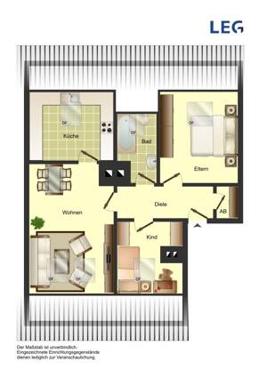 3-Zimmer-Wohnung in Bocholt Bocholt – 46397 Bocholt – Vorschaubild 2