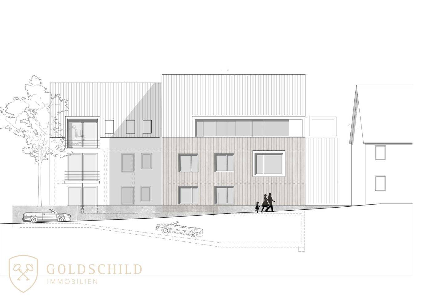 Nürtingen-Oberensingen | Projektiertes MFH mit 22 WE, 1.644 m² WF + TG | Vollständige Planung – Nürtingen – Vorschaubild 7
