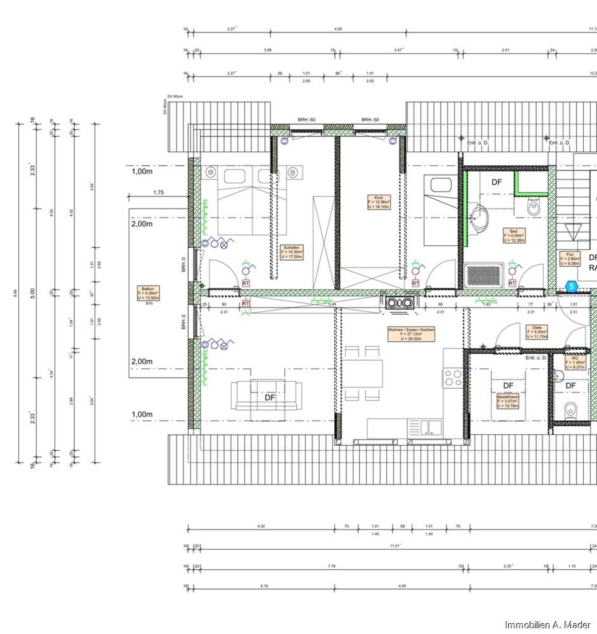Dachgeschosswohnung in 86692 Münster mit 76,31 m² kaufen