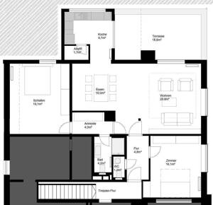 Kernsanierte Endetagenwohnung mit großer Sonnenterrasse in Blankenese – 22587 Hamburg – Vorschaubild 9