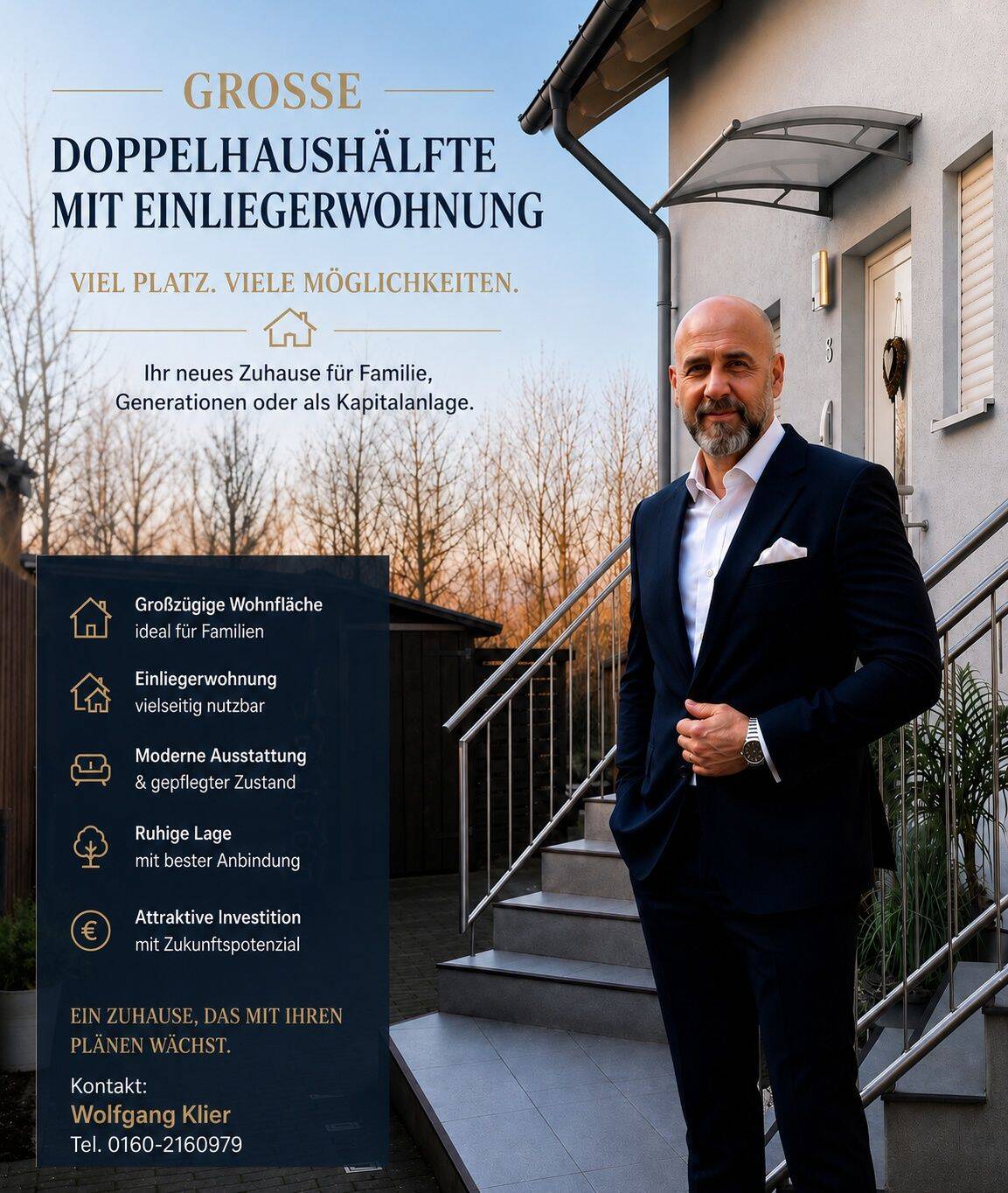 Wo Familienglück Größe zeigt: Beeindruckendes Generationen-Domizil im Kreis Darmstadt-Dieburg – Münster – Bild 1 von 9