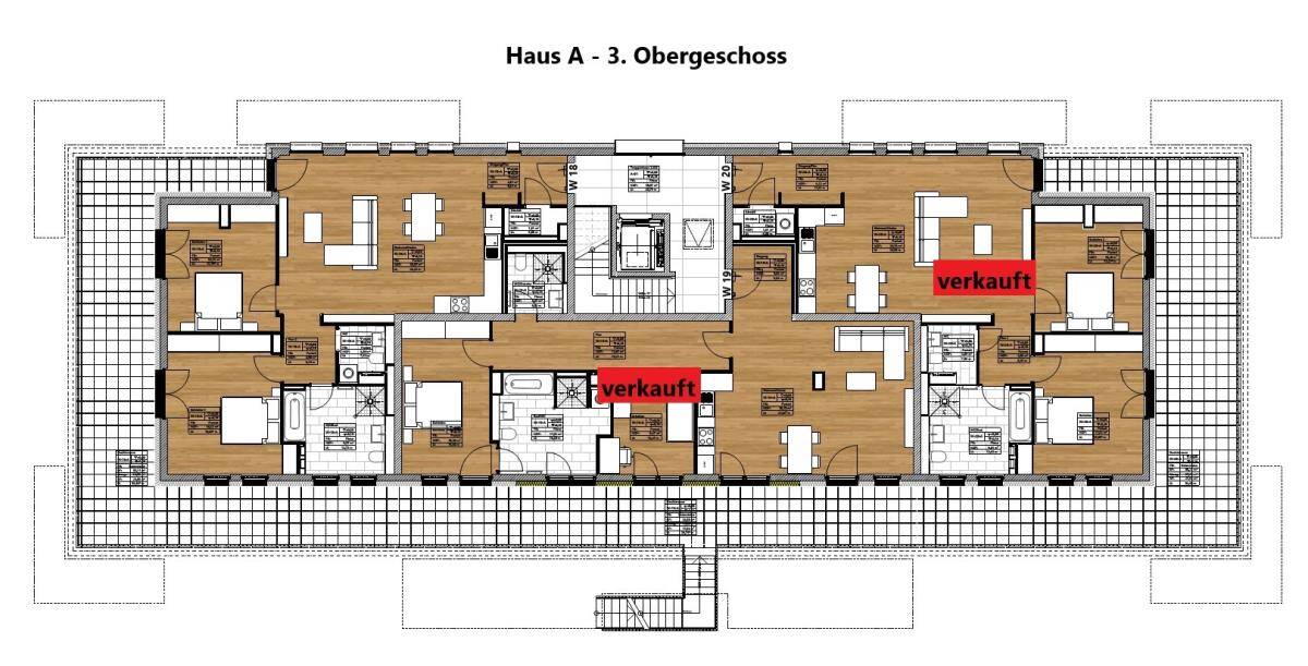 Tolle Penthousewohnung mit großer Dachterrasse im Energiesparhaus in Trier-Kürenz – Trier – Vorschaubild 3