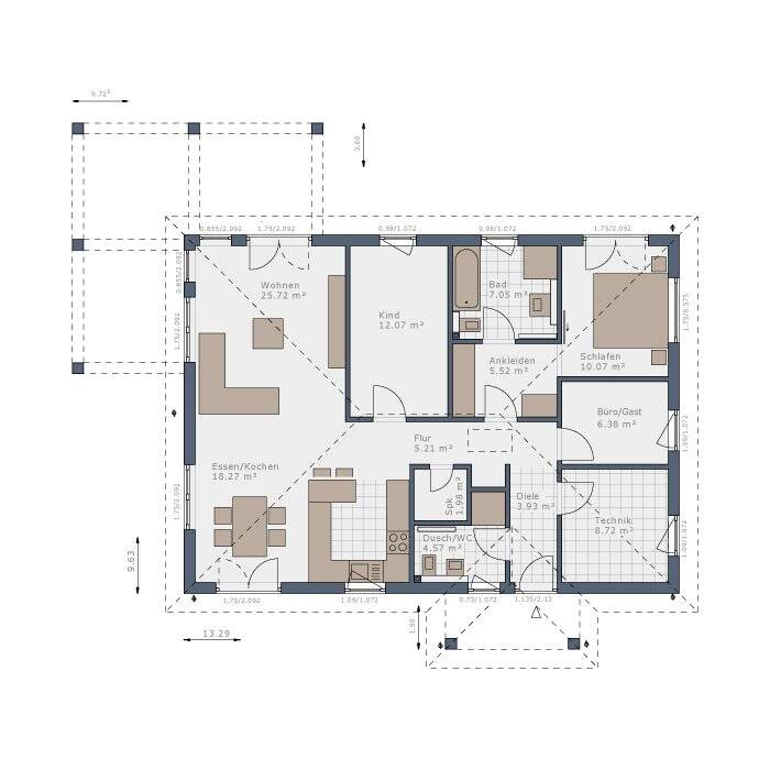Modern und ebenerdig wohnen - Bungalow inkl. Grundstück in Rotenburg an der Fulda – Rotenburg an der Fulda – Vorschaubild 4