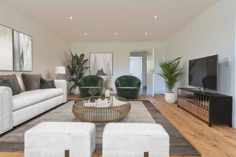 Hochwertig sanierte 4-Zimmer-Wohnung am Olympiapark — Marmor, Eichendielen, moderne Einbauküche – München – Vorschaubild 2
