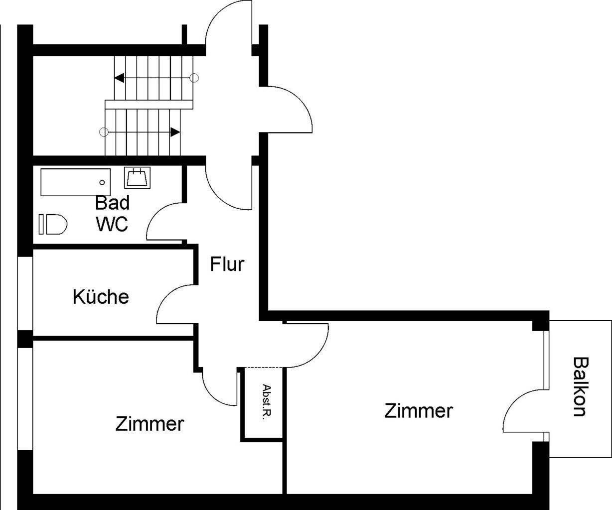 2 Zimmer-Wohnung im DG – Rehna – Vorschaubild 2