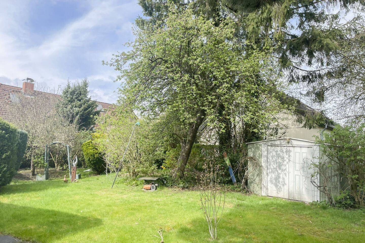Einfamilienhaus mit Gewerbeanbau oder Grundstück für Neubau (§34 BauGB) – Hamburg – Vorschaubild 7