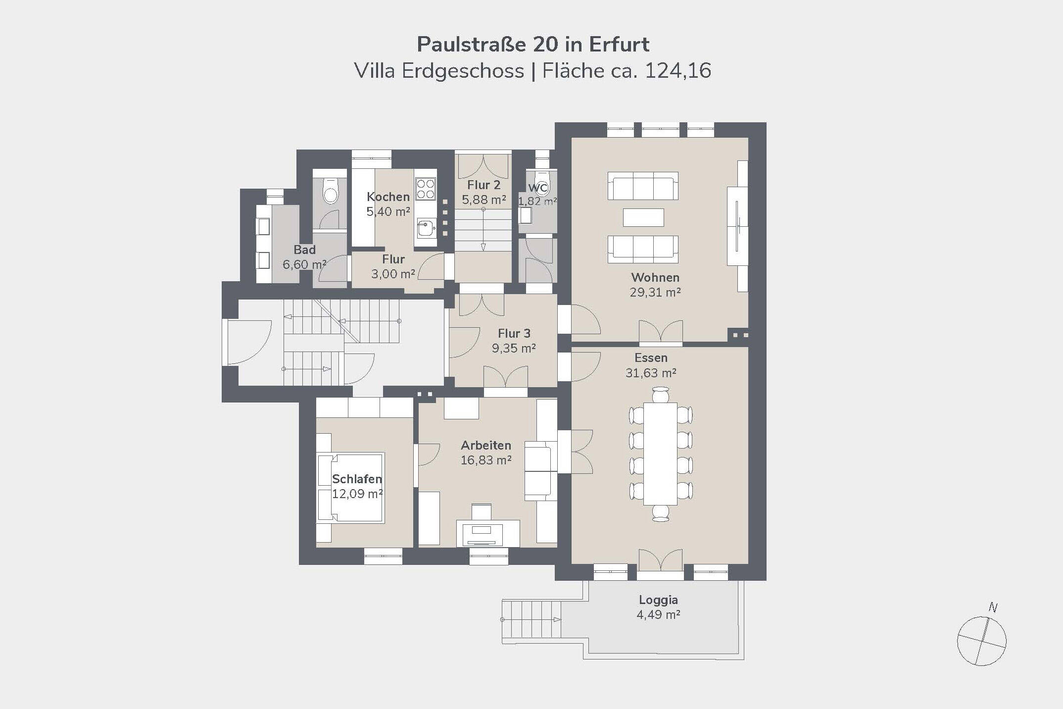 Historische Villa im Herzen der Altstadt, Erfurt – Erfurt – Vorschaubild 9
