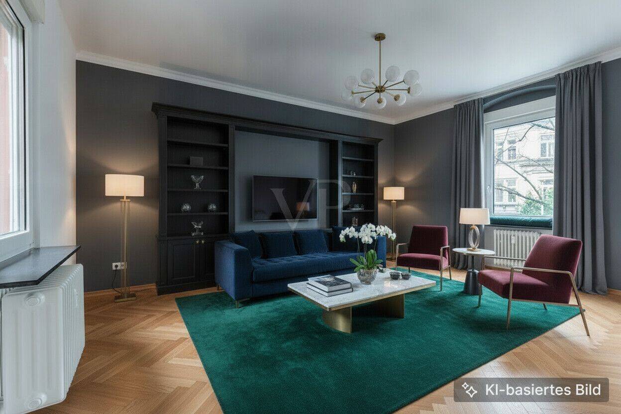 Stilvolle Altbauwohnung mit Flair und lichtdurchfluteten Lebensräumen – Karlsruhe – Vorschaubild 3