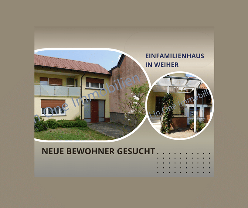 Jetzt in die eigenen 4 Wände !!! EFH OT Weiher – Ubstadt-Weiher – Bild 1 von 9