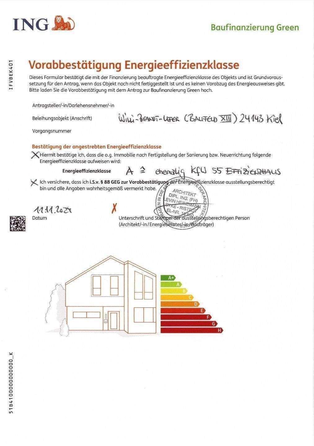 Sehr Attraktive 3-Zimmer-Neubawohung mit Süd-Balkon – Kiel – Vorschaubild 4
