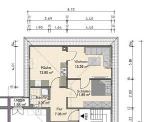 Charmante renditestarke renovierte Dachgeschoss-Wohnung in Feudenheim – 68259 Mannheim – Vorschaubild 6