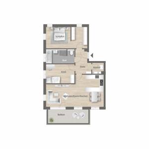 SUNHILL - Neubau 3-Zimmer-Wohnung mit Aufzug und TG-Stellplatz in TOP-Lage – 91054 Erlangen – Vorschaubild 6