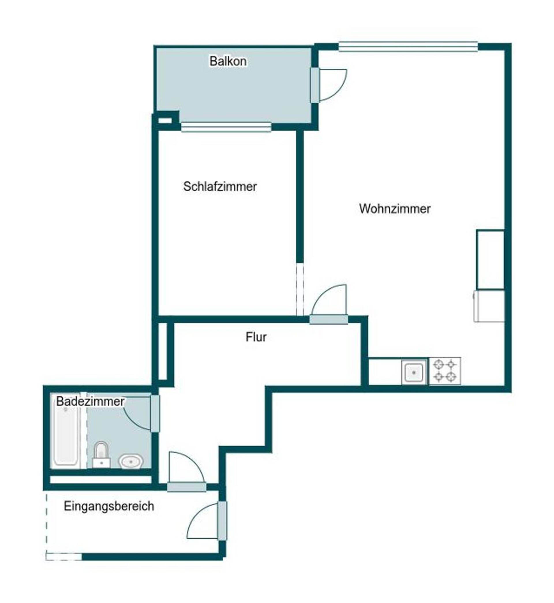 Etagenwohnung in 38644 Goslar mit 50 m² kaufen