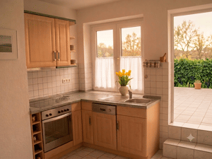 Einzigartiges Wohnen im Hinterhaus – Charmante Maisonette-Wohnung mit spektakulärer 50 qm Sonnenterrasse in der Erfurter Altstadt – 99084 Erfurt – Vorschaubild 2