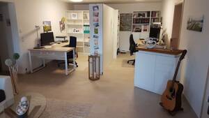 Möbliert, Aussicht aus Terrassenwohnung mit Bürobereich – 73655 Plüderhausen – Vorschaubild 8