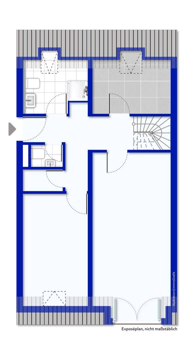 Über den Dächern wohnen - stilvolle 3-Zimmer-Maisonette in Ludwigshafen – Ludwigshafen am Rhein – Vorschaubild 7