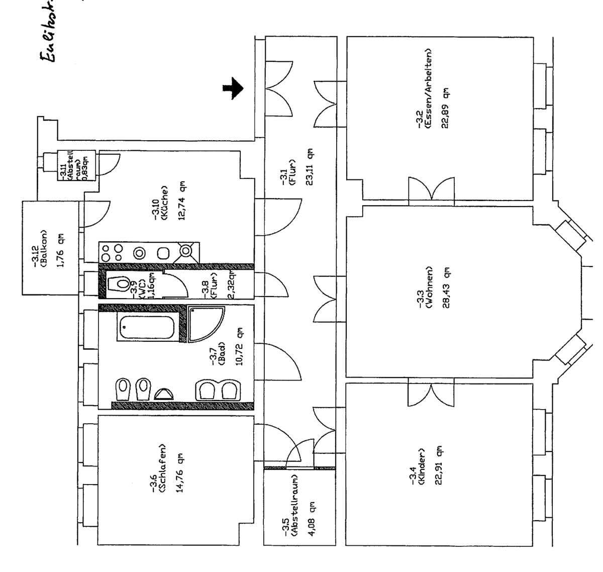 Schöne geräumige 4 Raum Wohnung mit Balkon in Chemnitz-Kaßberg – 9112 Chemnitz – Bild 1 von 1