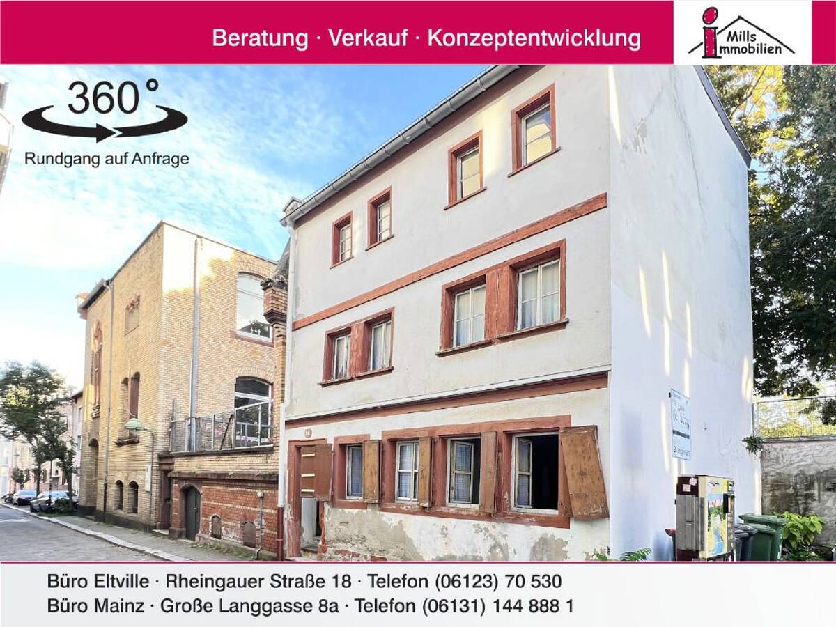 Denkmalgeschütztes Einfamilienhaus mit Geschichte in ruhiger Lage mitten in Mainz-Altstadt – 55116 Mainz – Bild 1 von 9