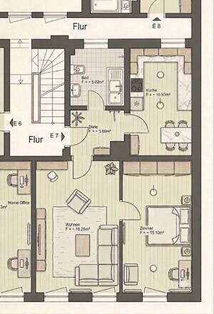 Zentral & saniert: 2-Zimmer-Apartment direkt am Flair Fürth – 90762 Fürth – Vorschaubild 2
