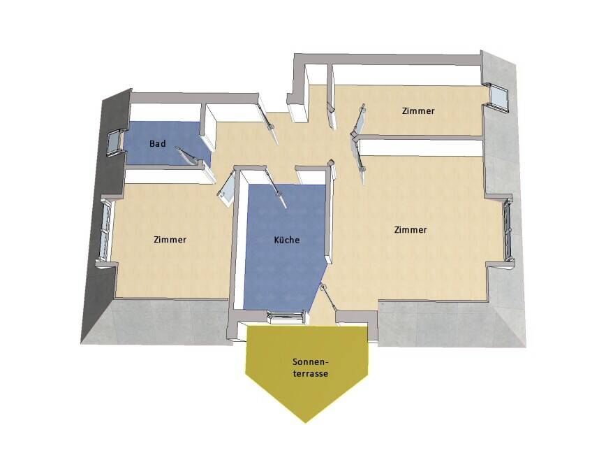 IMMOBERLIN.DE - Fabelhafte Wohnung mit Südwestterrasse in harmonischer Lage – Berlin – Vorschaubild 9