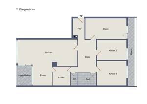 4 ½-Zimmer-Wohnung im MFH, mit Aufzug und Stellplatz vor dem Haus – 70619 Stuttgart – Vorschaubild 3