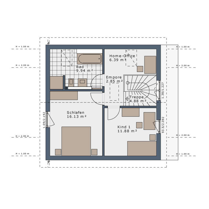 Schwabenhaus TOP DEAL !! 107qm BAU-MIT-HAUS inkl.626qm Grundstück – Kritzmow – Vorschaubild 6