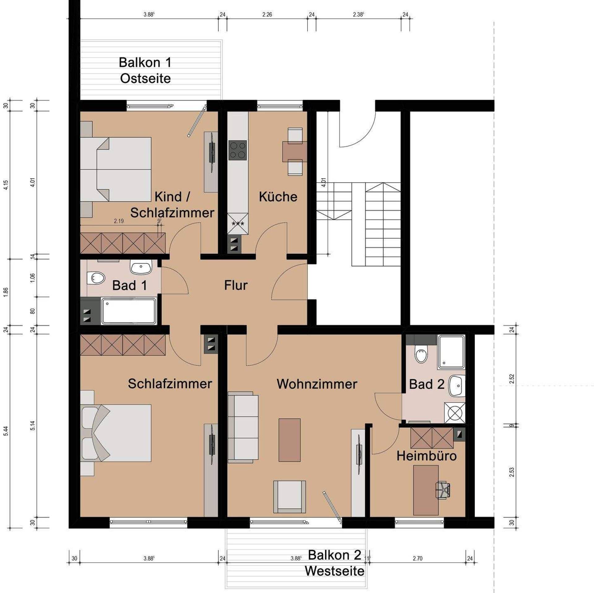 Erdgeschosswohnung in 50997 Köln mit 88 m² kaufen