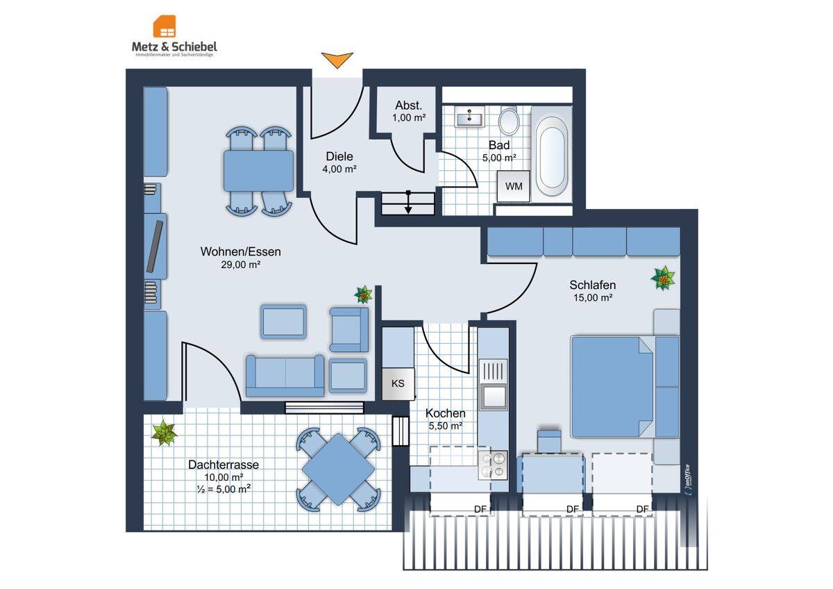 Kapitalanlage oder Eigenheim: Attraktive 2-Zi.-Wohnung mit Balkon & TG-Stellplatz in Mainz- Finthen – Mainz – Vorschaubild 9