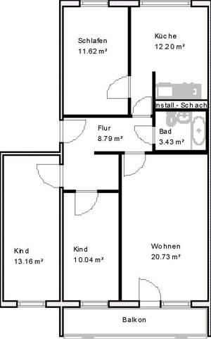 Wohnungsangebot Sankt-Josef-Straße 43 – 39130 Magdeburg – Vorschaubild 2