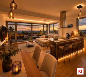 Luxuriöses Wohnen im "Carré Vita" mit zwei Terrassen & Skyline-Flair!
