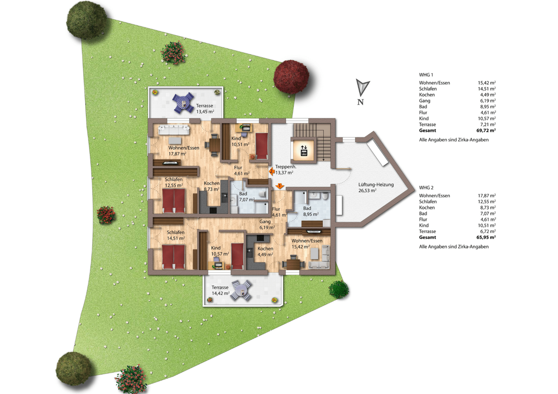 Etagenwohnung in 89331 Burgau mit 63 m² kaufen