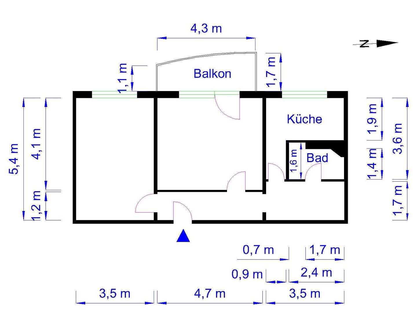 -2-Raum Wohnung mit Balkon zum Wohlfühlen- – Magdeburg – Vorschaubild 7