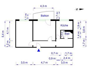 -2-Raum Wohnung mit Balkon zum Wohlfühlen- – 39104 Magdeburg – Vorschaubild 7