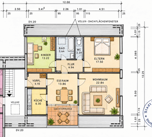 Attraktive 3,5-Zimmer-Dachgeschosswohnung mit sonniger Dachterrasse, Fernblick und Garage in Stuttgart-Muckensturm – 70374 Stuttgart – Vorschaubild 8
