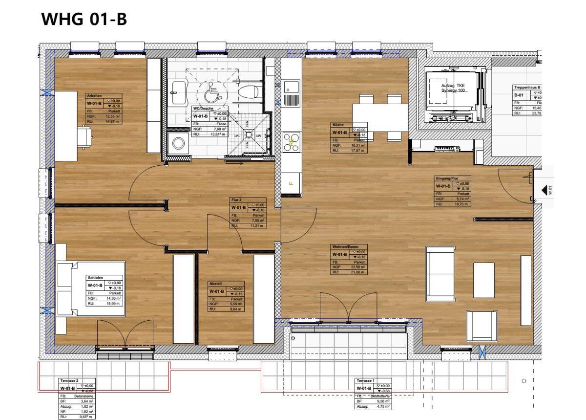 Moderne altersgerechte Wohnung Energiesparhaus Trier-Kürenz- Hohe Steuervorteile sichern – Trier – Vorschaubild 2