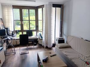 Schönes und ruhiges 1-Zimmer-Apartment mit separater Kochnische und Balkon mit Blick ins Grüne – 81479 München – Vorschaubild 2