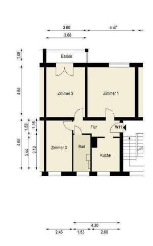 Sofortbezug / 3 Zimmer ohne durchgangszimmer / Balkon / Bad Küche mit Fenster / Wochenendruf 0172-3261193 – 10247 Berlin – Vorschaubild 3