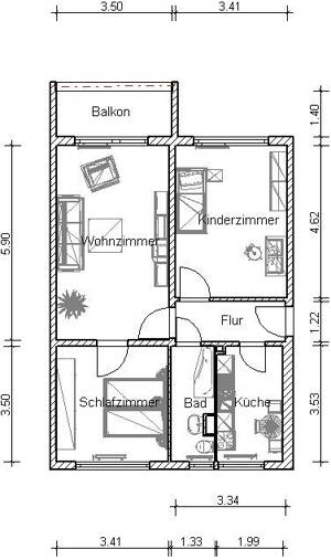 3-Zimmerwohung in Thekla – 4349 Leipzig – Vorschaubild 2