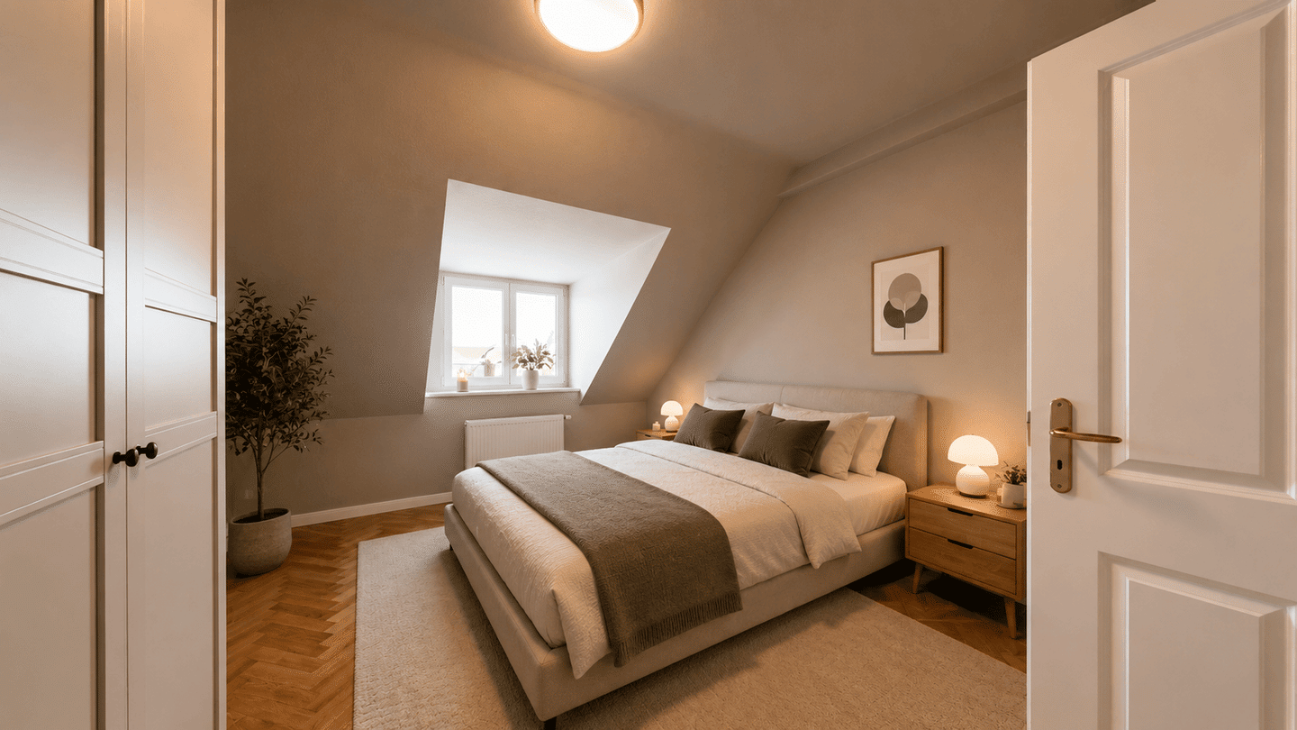 Vermietete Dachgeschosswohnung mit Loggia in denkmalgeschütztem Altbau in Leipzig – Leipzig – Vorschaubild 4