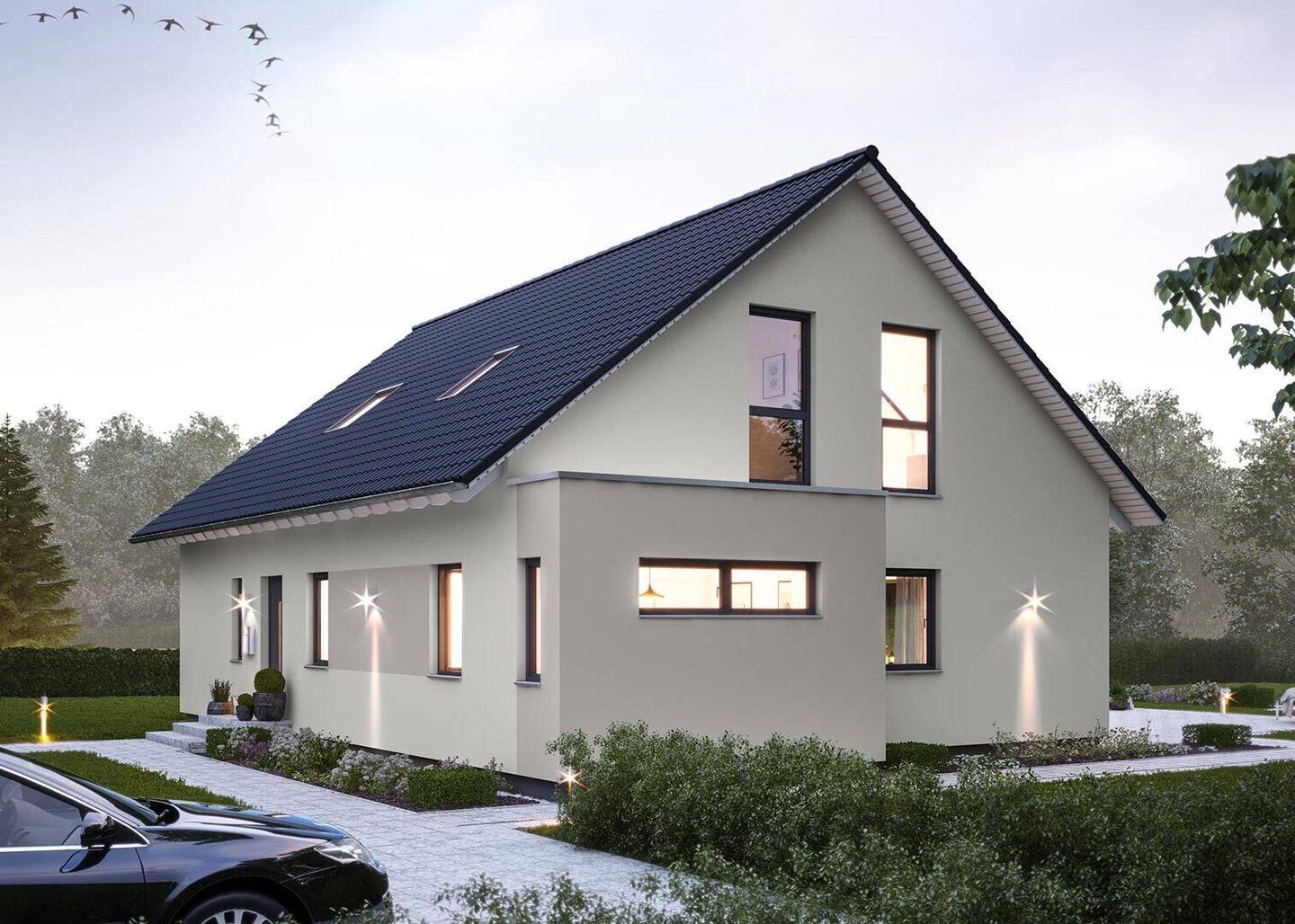 Neubau mit Einliegerwohnung! Mit Mieteinnahmen die monatliche Rate halbieren!
