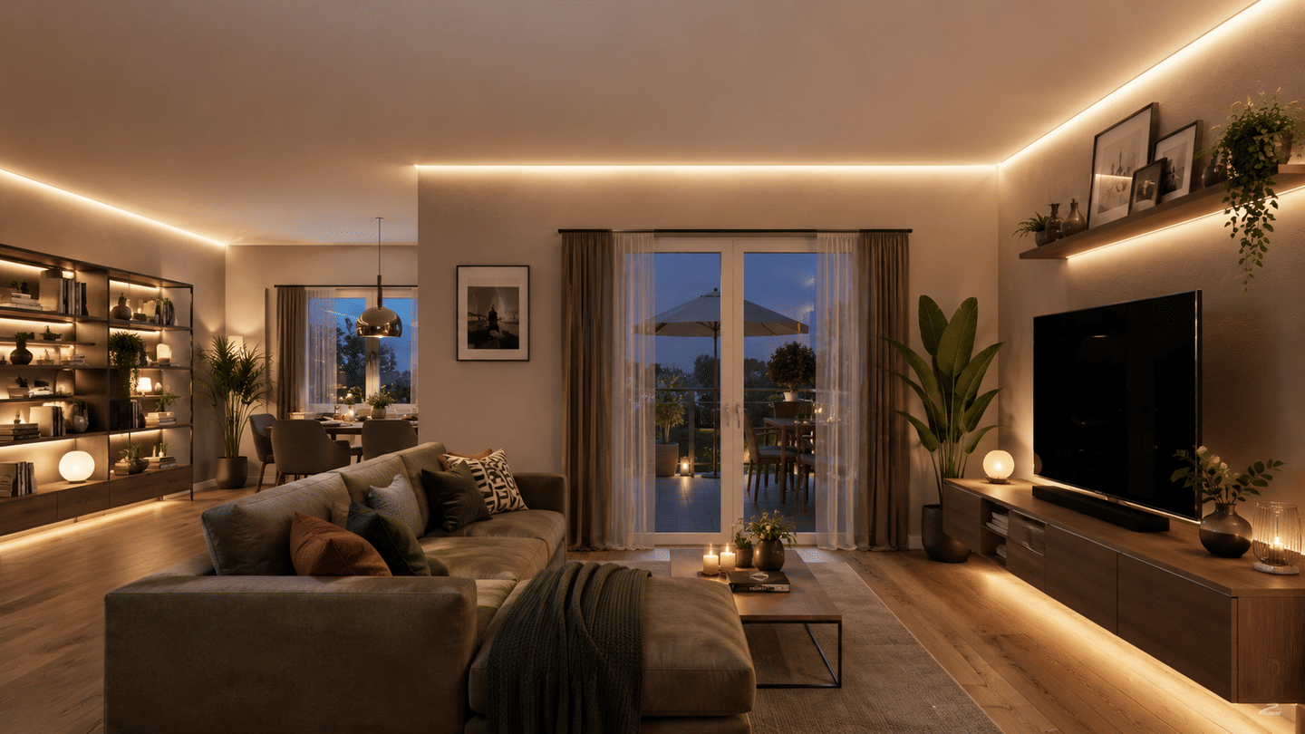 Erstbezug: Großzügige 2-Zimmerwohnung mit modernem Raumkonzept und sonniger Loggia