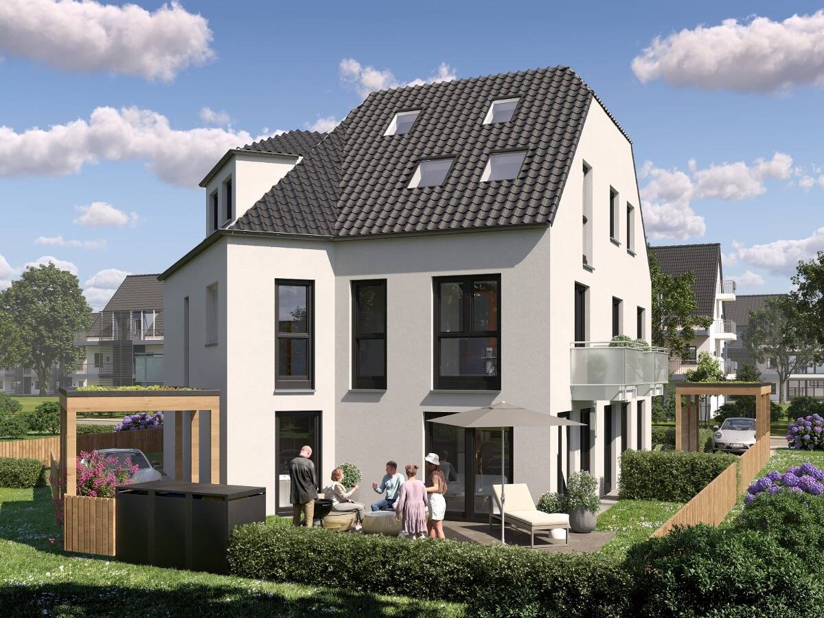 KfW-55: individuelles Reihenhaus mit Garten in Waldtrudering – 81825 München – Bild 1 von 9