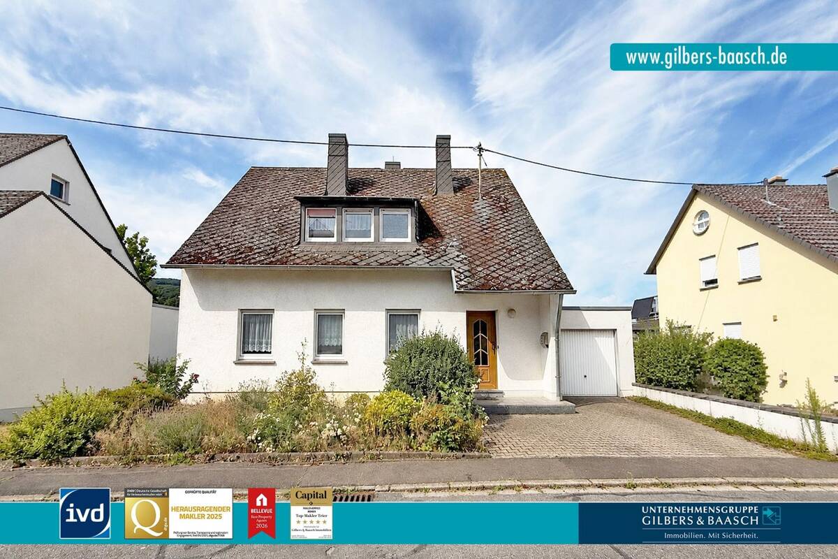 TR-Ruwer: Charmantes Einfamilienhaus mit großzügigem Garten in beliebter Wohnlage – 54292 Trier – Bild 1 von 9