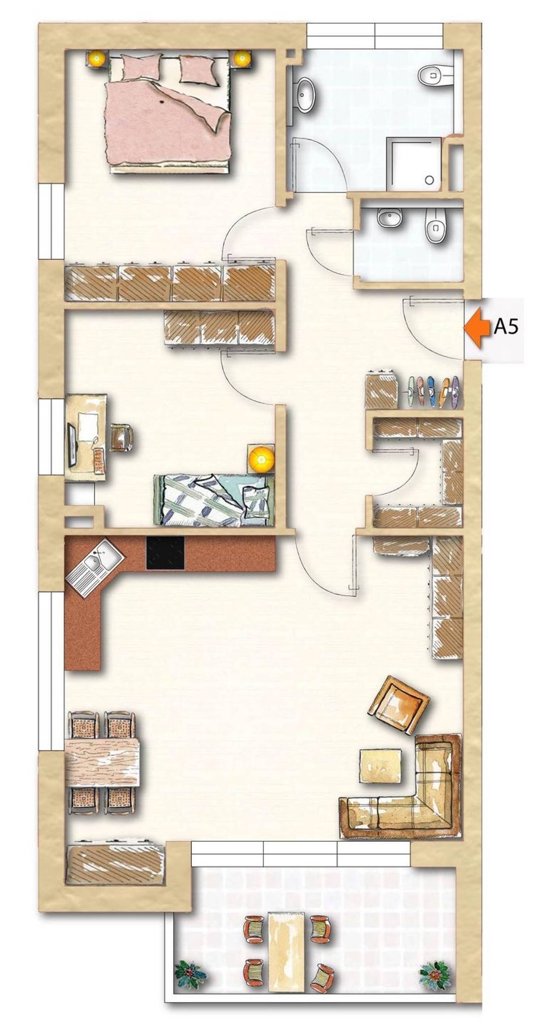 Etagenwohnung in 88048 Friedrichshafen mit 86,6 m² kaufen