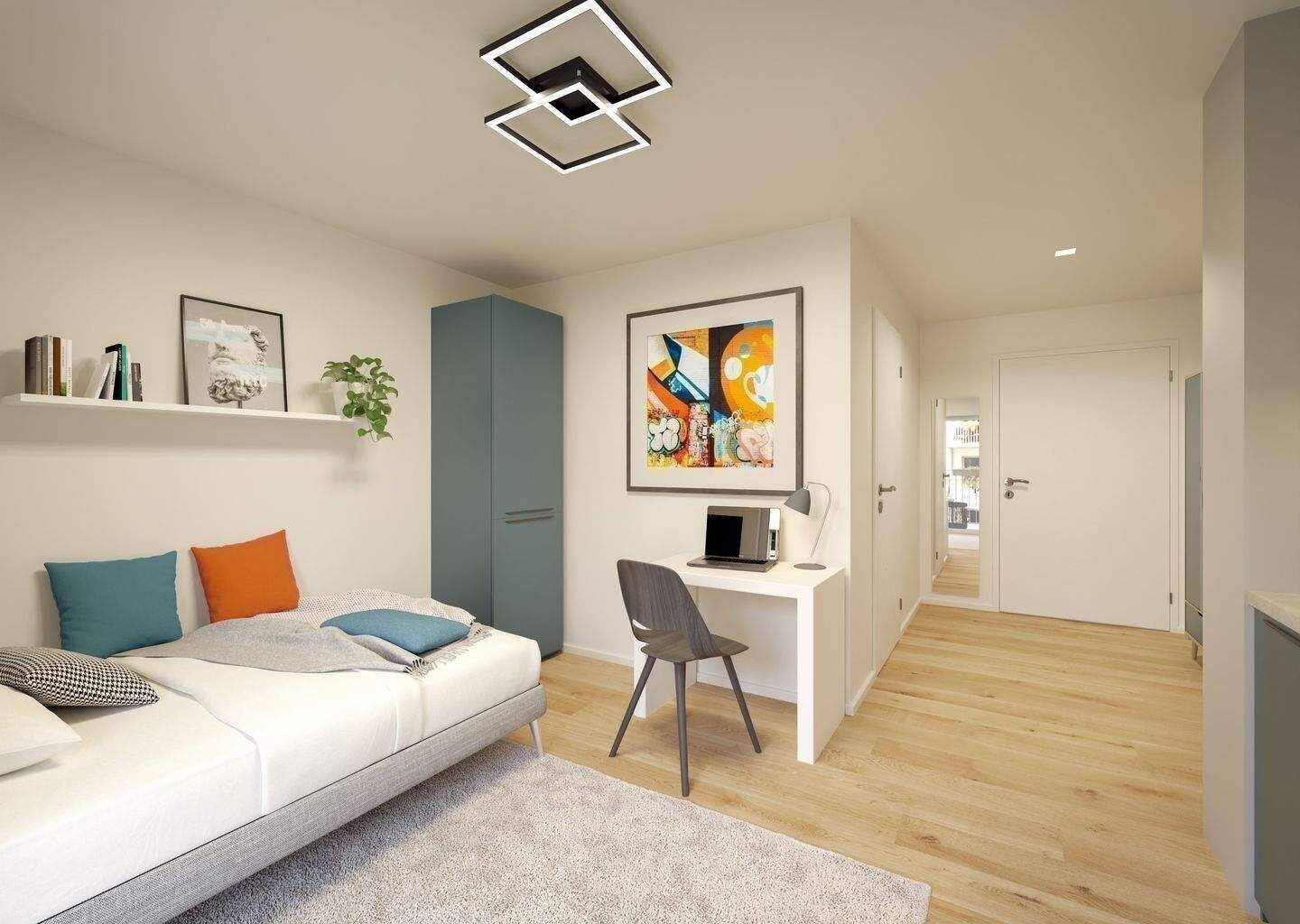 Kapitalanleger aufgepasst: Modernes Microapartment im Neubau – Balkon, Möblierung & TG inklusive – Fürth – Vorschaubild 2