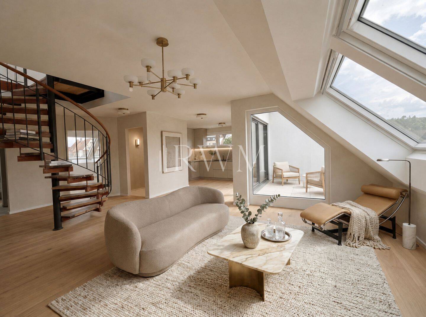 ENERGIEEFFIZIENTER NEUBAU - FEUERBACH Zentral gelegene 3-Zimmer-Wohnung mit Balkon, Loggia & Garage